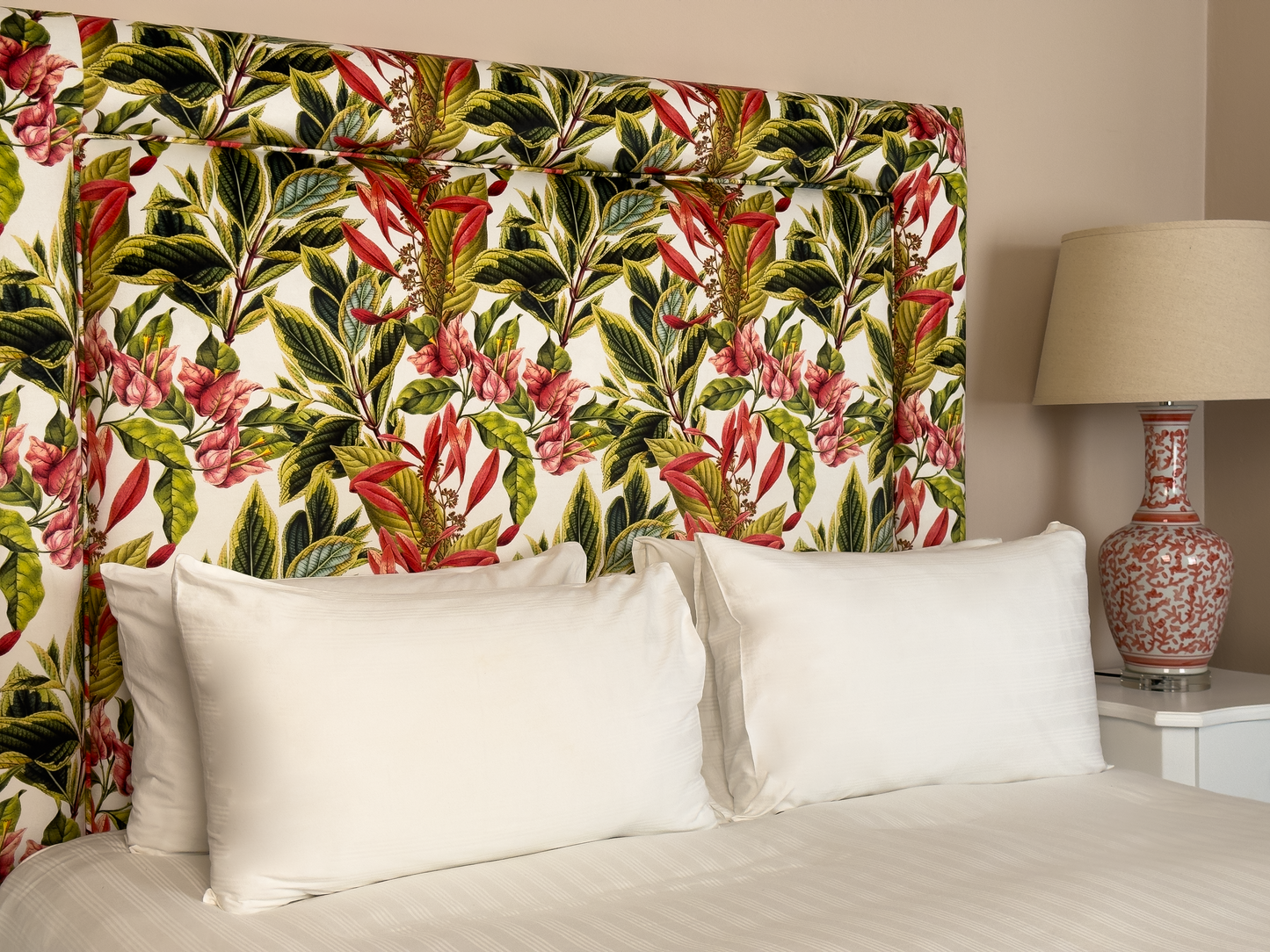 Bougainvillea White Headboard