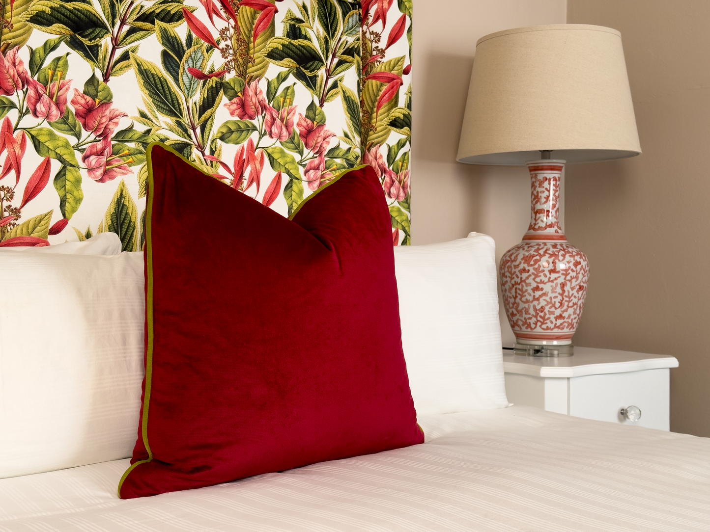 Bougainvillea White Headboard