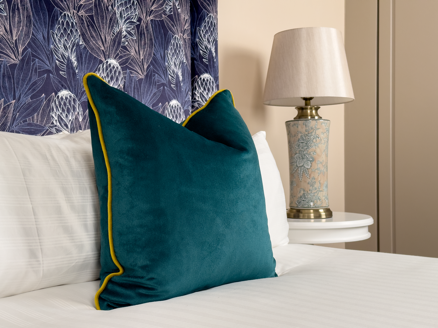 Protea Navy Headboard