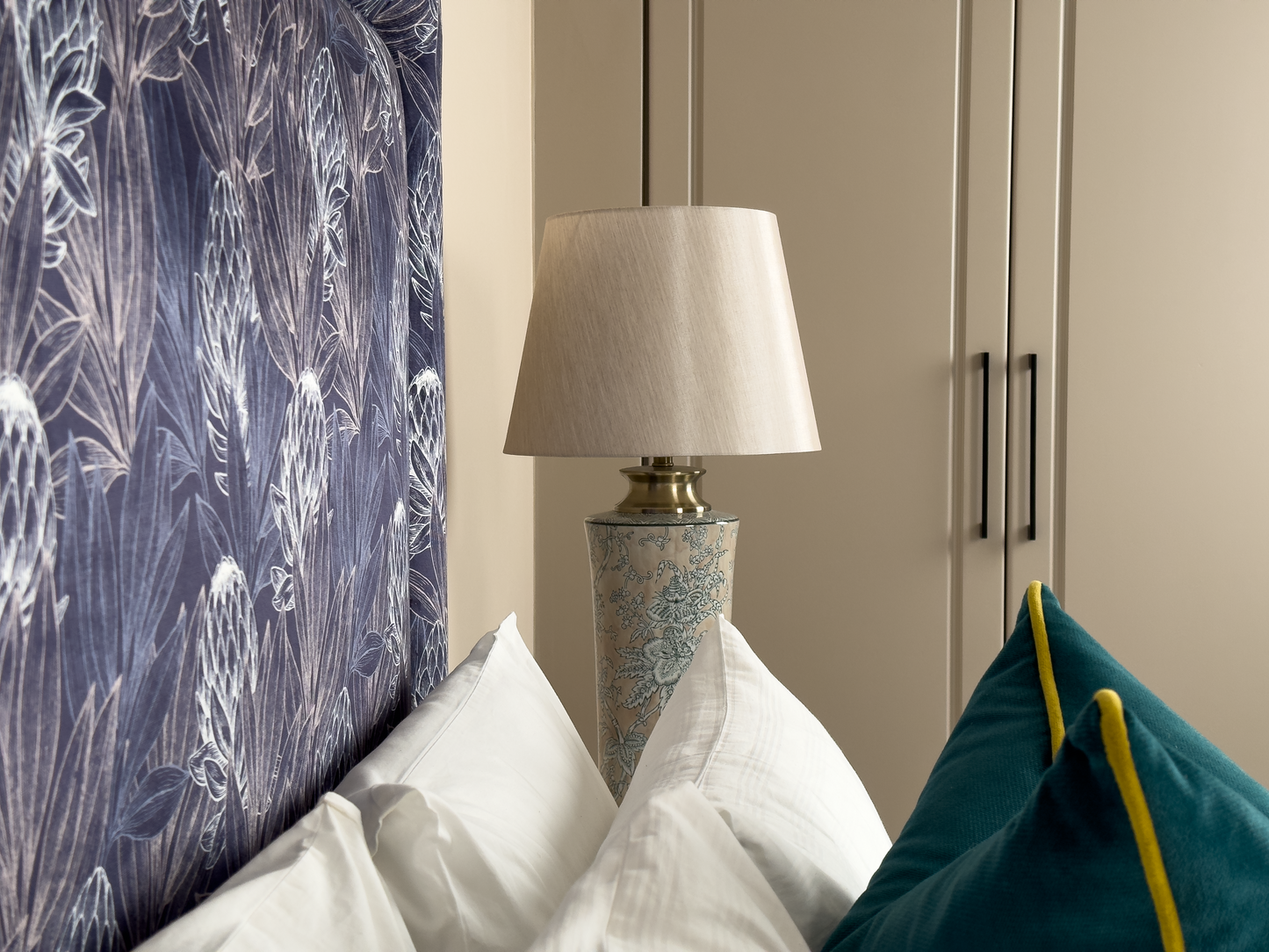 Protea Navy Headboard