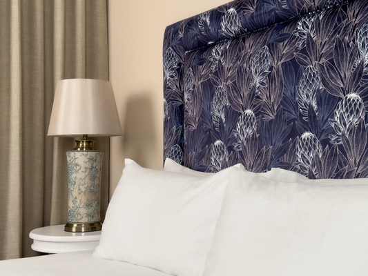 Protea Navy Headboard